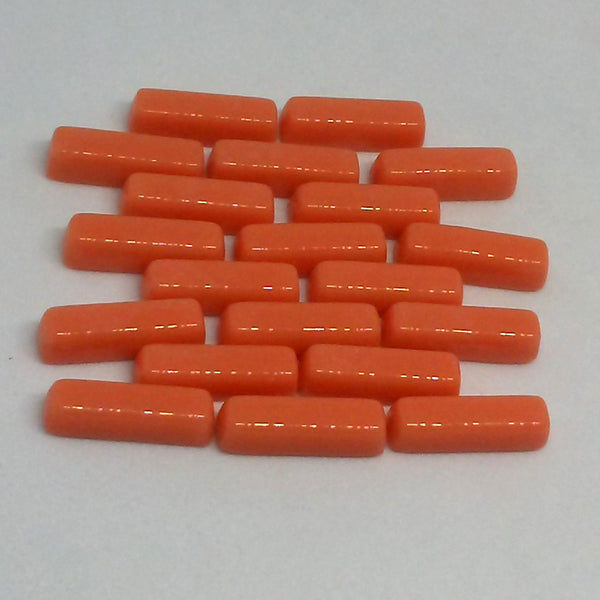 6104-g Tangerine- Mini-Rectangles, MiniRectangle tile - Kismet Mosaic - mosaic supplies