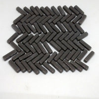 647-g Dark Grey- Mini-Rectangles, MiniRectangle tile - Kismet Mosaic - mosaic supplies
