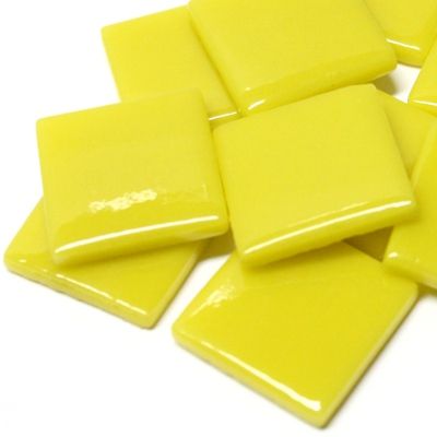 830-g Sweet Corn Gloss 25mm - recycled glass tile - Kismet Mosaic - mosaic supplies