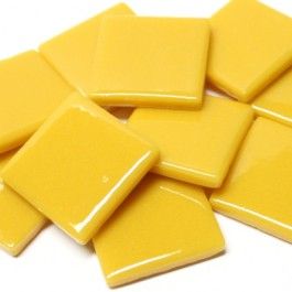 832-g Marigold Gloss 25mm - recycled glass tile - Kismet Mosaic - mosaic supplies