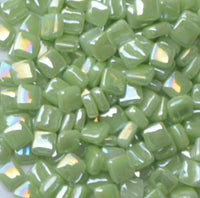 03-i Apple Green, 8mm - Greens & Teals tile - Kismet Mosaic - mosaic supplies