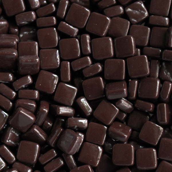 100-g Dark Chocolate, 8mm - Tans & Browns tile - Kismet Mosaic - mosaic supplies