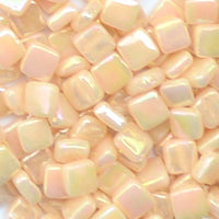 102-i Light Peach, 8mm - Oranges, Reds & Pinks tile - Kismet Mosaic - mosaic supplies