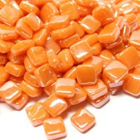 104-i Tangerine, 8mm - Oranges, Reds & Pinks tile - Kismet Mosaic - mosaic supplies