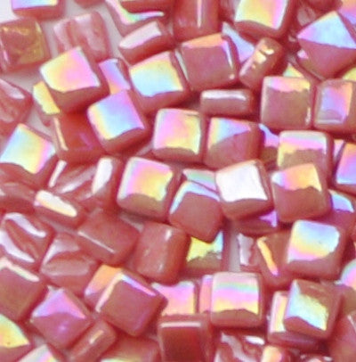 106-i Watermelon, 8mm - Oranges, Reds & Pinks tile - Kismet Mosaic - mosaic supplies