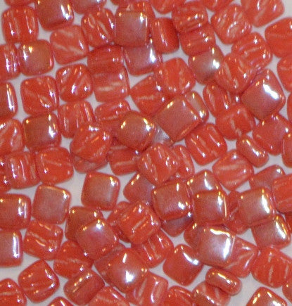 107-i Chili Red, 8mm - Oranges, Reds & Pinks tile - Kismet Mosaic - mosaic supplies