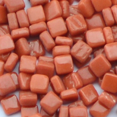 108-g Cognac, 8mm - Oranges, Reds & Pinks tile - Kismet Mosaic - mosaic supplies