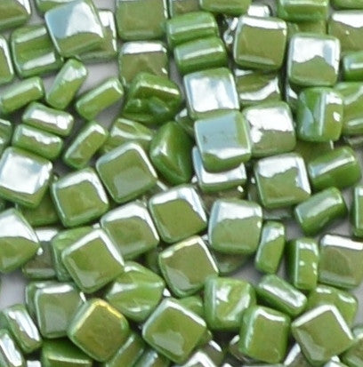 11-i Lime Green, 8mm - Greens & Teals tile - Kismet Mosaic - mosaic supplies
