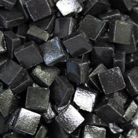 49-m - Carbon Black, 8mm - White, Gray & Black tile - Kismet Mosaic - mosaic supplies