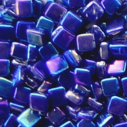 71-i Indigo Blue, 8mm - Blues & Purples tile - Kismet Mosaic - mosaic supplies