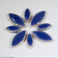 cp-Blue Ellipse/Petal, CeramicPetals tile - Kismet Mosaic - mosaic supplies