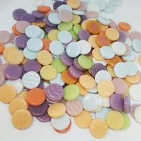 Buttercream Mint Assortment, PennyRound-Assorted tile - Kismet Mosaic - mosaic supplies