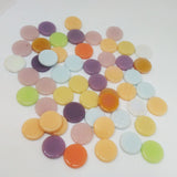 Buttercream Mint Assortment, PennyRound-Assorted tile - Kismet Mosaic - mosaic supplies