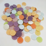 Buttercream Mint Assortment, PennyRound-Assorted tile - Kismet Mosaic - mosaic supplies