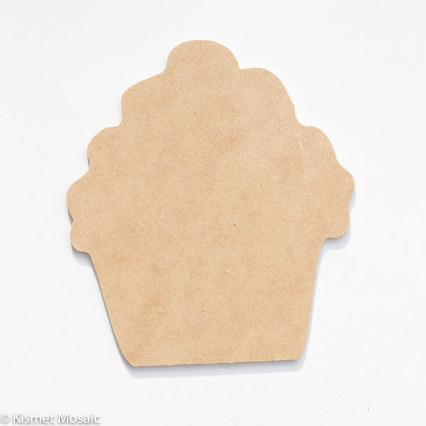 Cupcake - 6", MDFShape tile - Kismet Mosaic - mosaic supplies