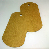 Dog Tags - 8", MDFShape tile - Kismet Mosaic - mosaic supplies