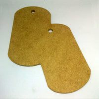 Dog Tags - 8", MDFShape tile - Kismet Mosaic - mosaic supplies