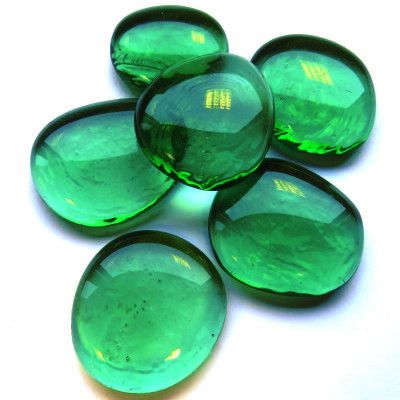 XL Gems-Green Translucent Iridized
