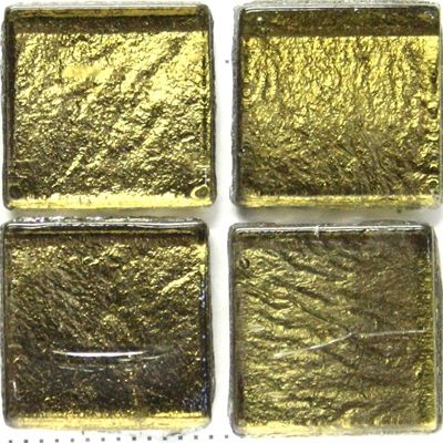 FL13- Bronze, 15mmFoil tile - Kismet Mosaic - mosaic supplies