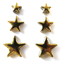 cha-Ceramic Charms-Gold Stars