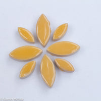 cp-Honeysuckle Ellipse/Petal, CeramicPetals tile - Kismet Mosaic - mosaic supplies