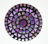 Mosaic Coaster Kit-Purple Round