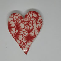 Handmade Ceramic Heart--Red Designs