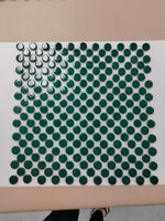 287g-Dark Forest Green Penny Rounds-sheeted