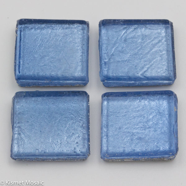 FL6 - Iris Blue, 15mmFoil tile - Kismet Mosaic - mosaic supplies