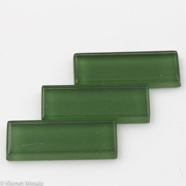 k531 - Amazon Green, KrystalRectangle tile - Kismet Mosaic - mosaic supplies