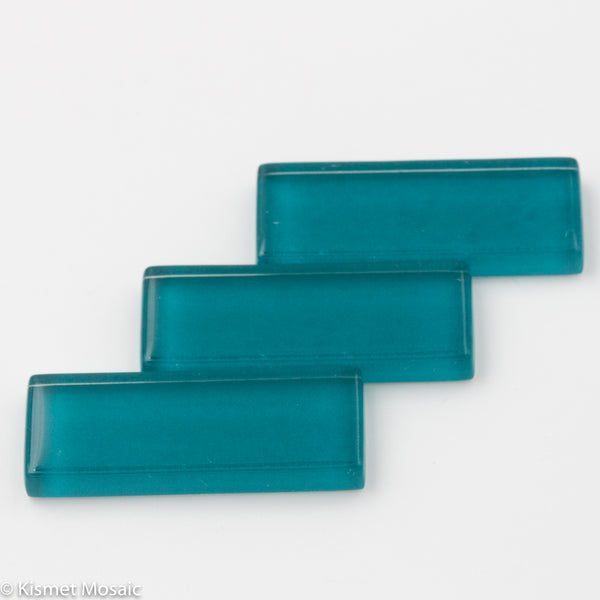 k552 - Teal, KrystalRectangle tile - Kismet Mosaic - mosaic supplies