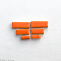 c-Orange Rectangles, CeramicRectangles tile - Kismet Mosaic - mosaic supplies