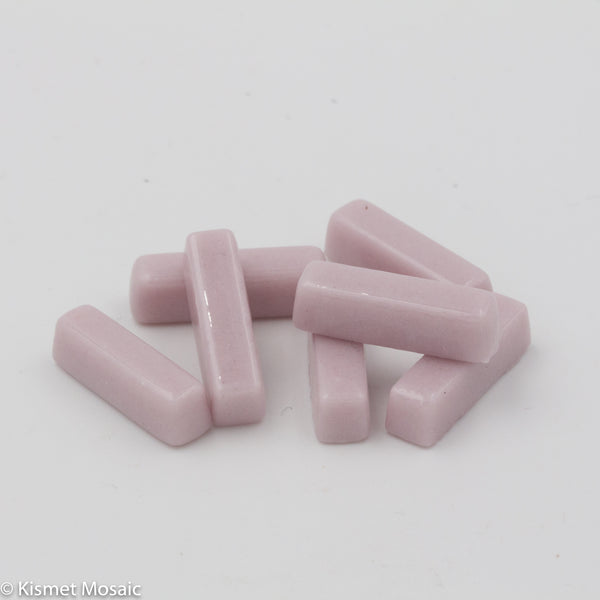 609-g - Light Pink - Mini-Rectangles, MiniRectangle tile - Kismet Mosaic - mosaic supplies