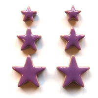 cha-Ceramic Charms-Purple Stars