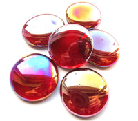 XL Gems-Red Translucent Iridized
