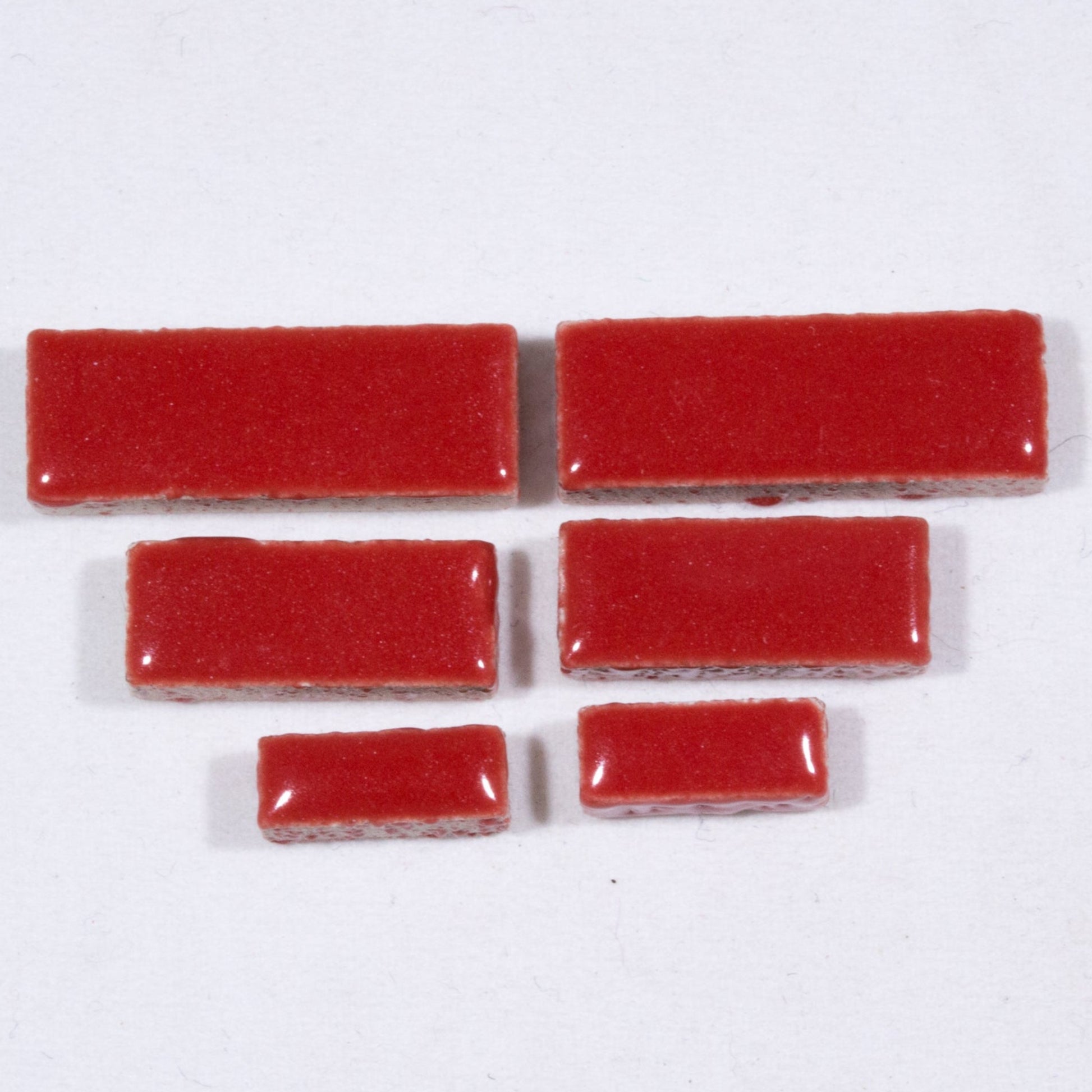 c-Red Rectangles, CeramicRectangles tile - Kismet Mosaic - mosaic supplies