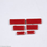 c-Red Rectangles, CeramicRectangles tile - Kismet Mosaic - mosaic supplies