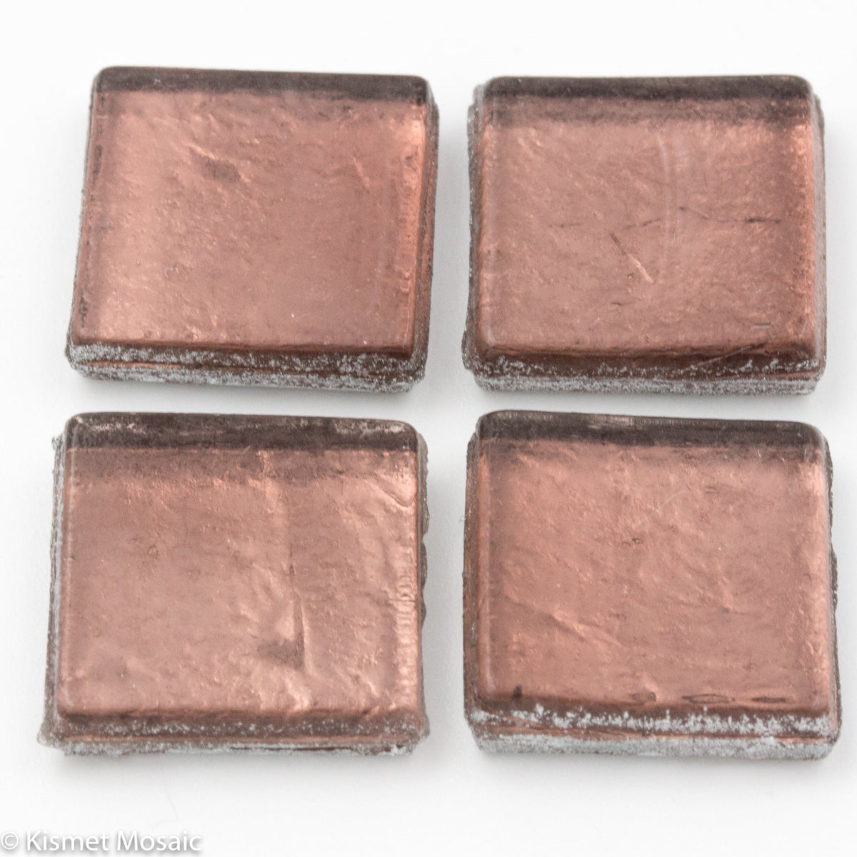 FL17 - Rose, 15mmFoil tile - Kismet Mosaic - mosaic supplies