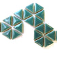 ctr-Teal Ceramic Triangles