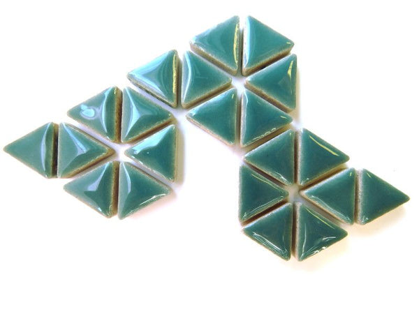ctr-Teal Ceramic Triangles