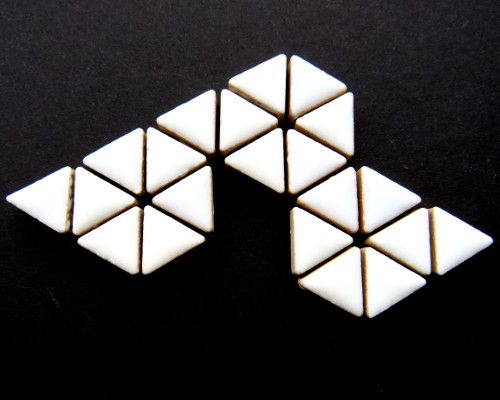 ctr-White Ceramic Triangles