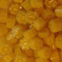 M08 - Yellow Flower (10-11mm), Millefiori tile - Kismet Mosaic - mosaic supplies