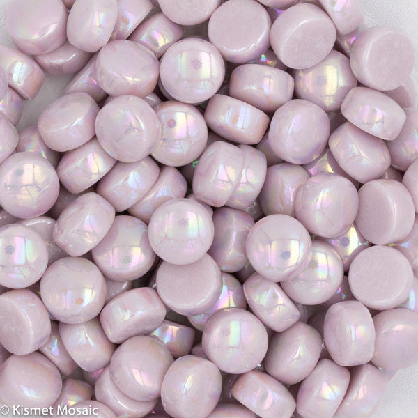 309-i Light Pink, BelliButtonIrid tile - Kismet Mosaic - mosaic supplies