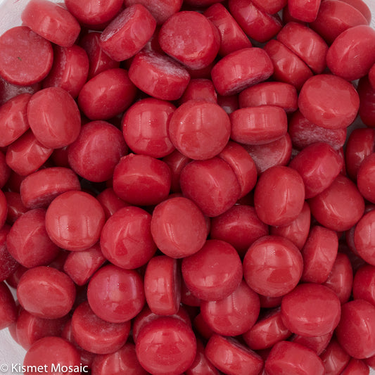 3110-g Red, BelliButtonGloss tile - Kismet Mosaic - mosaic supplies