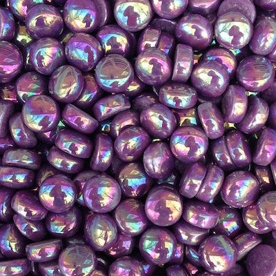 385-i Purple, BelliButtonIrid tile - Kismet Mosaic - mosaic supplies