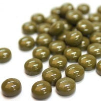 344-g Olive, BelliButtonGloss tile - Kismet Mosaic - mosaic supplies