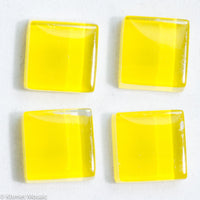 k113 - Yellow, Krystal 10mm tile - Kismet Mosaic - mosaic supplies