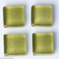 k133 - Olive, Krystal 10mm tile - Kismet Mosaic - mosaic supplies