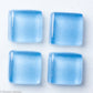 k163 - Cornflower Blue, Krystal 10mm tile - Kismet Mosaic - mosaic supplies