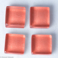 k189 - Tea Rose, Krystal 10mm tile - Kismet Mosaic - mosaic supplies